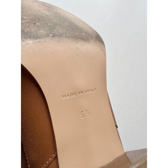 EVERLANE The Heel Boot Cognac Brown Leather Block Heel Ankle Boots, Size 6.5 - Picture 13 of 15